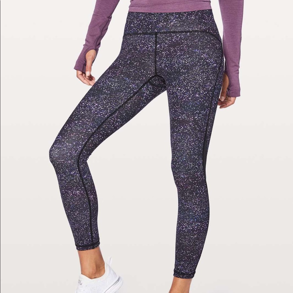 Lululemon Train Times 7/8 Crystalline Multi Sz 6
